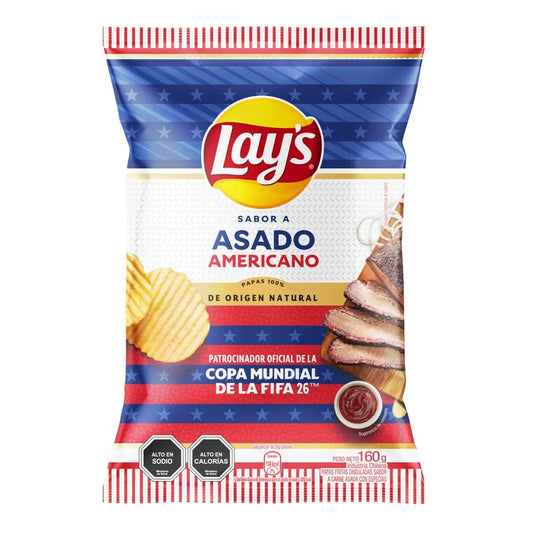 LAYS SABOR ASADO AMERICANO 160 GR