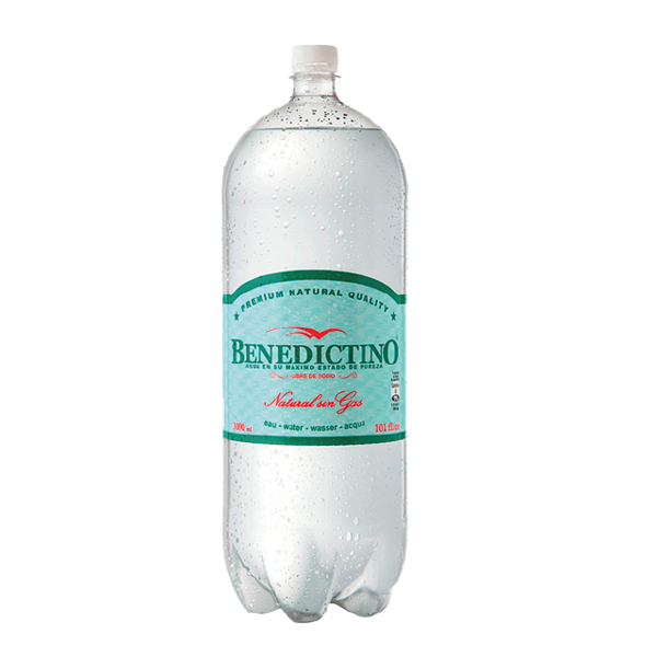 BENEDICTINO CON GAS 3 LTS