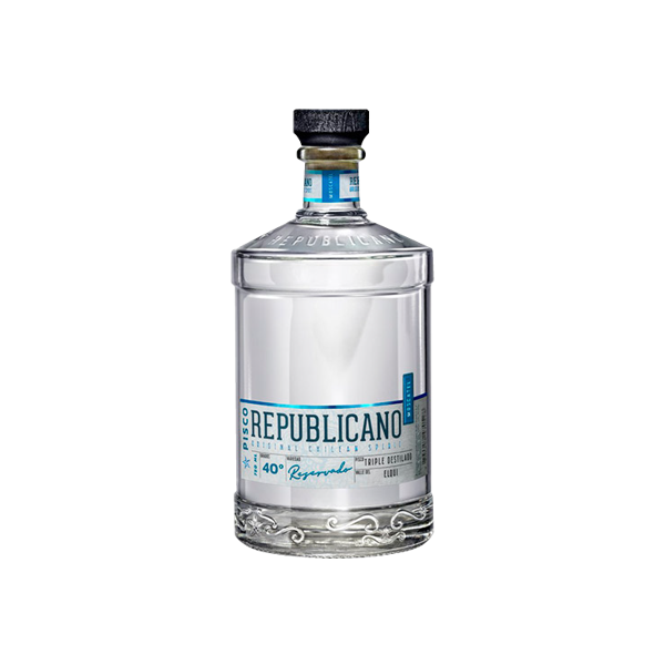 PISCO REPUBLICANO TRIPLE DESTILADO MOSCATEL 40° 750 CC