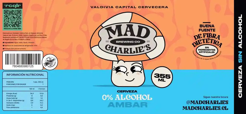 MAD CHARLIES AMBER SIN ALCOHOL