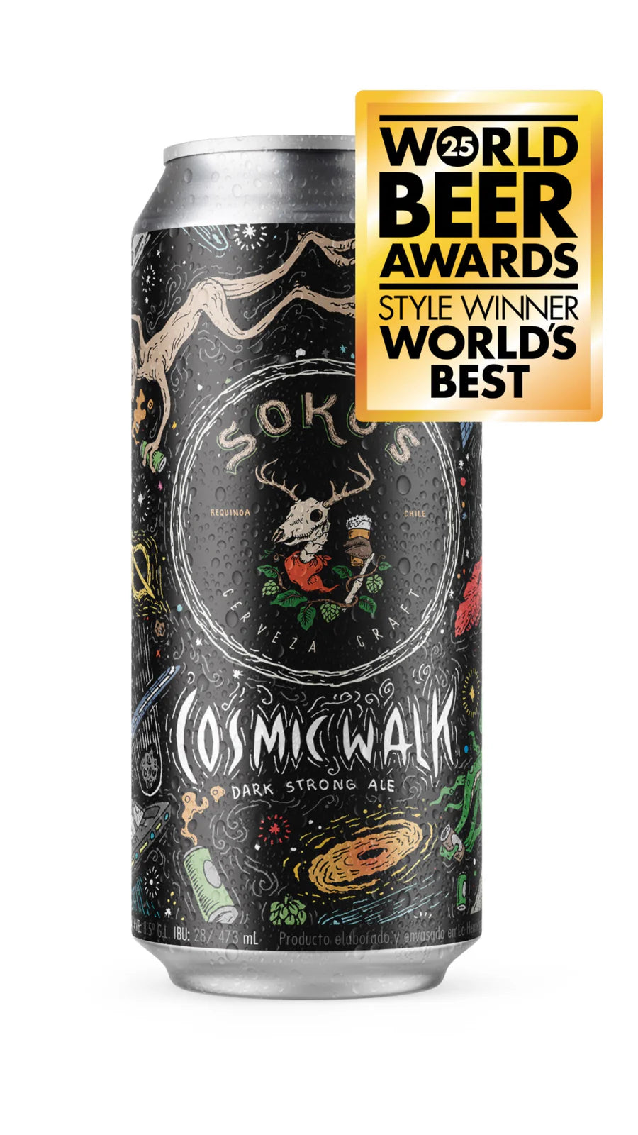 CERVEZA SOKO'S COSMICWALK DARK STRONG ALE 474 CC