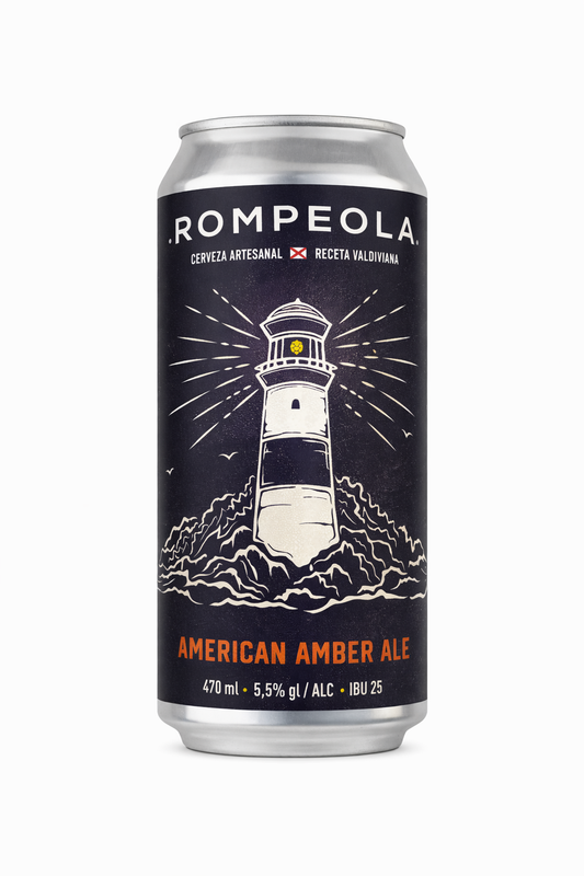 CERVEZA ARTESANAL ROMPEOLAS  AMERICAN AMBER ALE 5,5° 470 ML