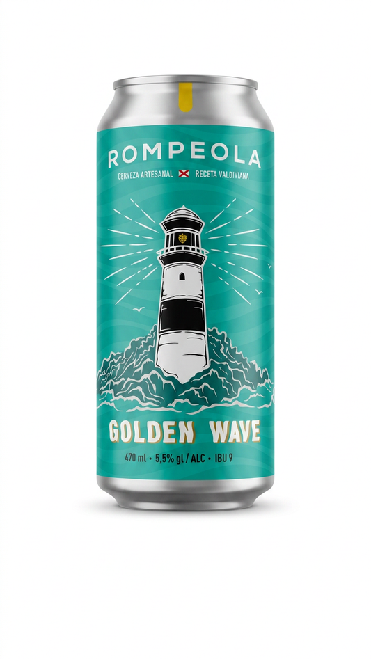 CERVEZA ARTESANAL ROMPEOLAS  GOLDEN WAVE 5,5° 470 ML