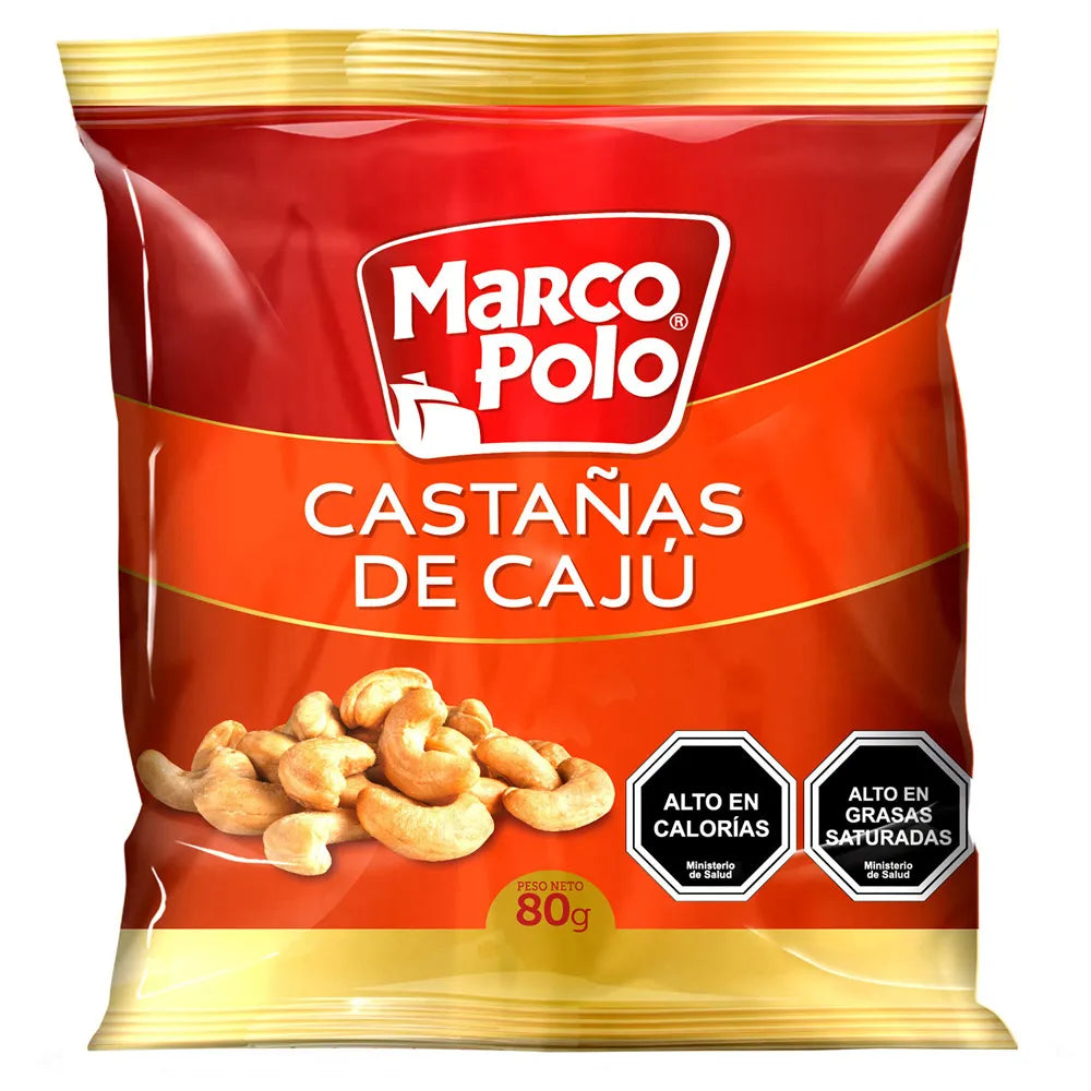 CASTAÑA DE CAJU SALADAS MARCO POLO 80 G