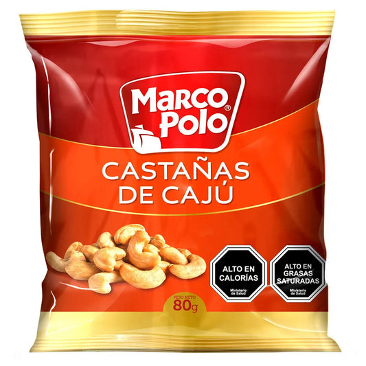 CASTAÑA DE CAJU SALADAS MARCO POLO 80 G