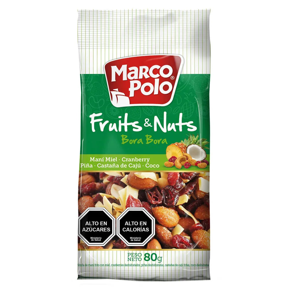 MARCO POLO FRUIT & NUTS VERDE 80G