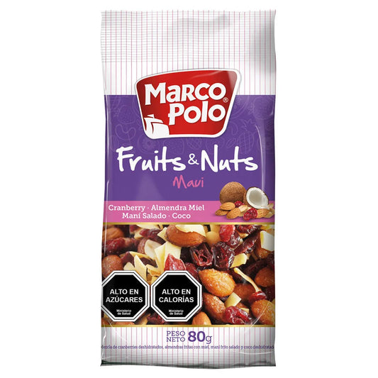 MARCO POLO FRUIT & NUTS MORADO 80G
