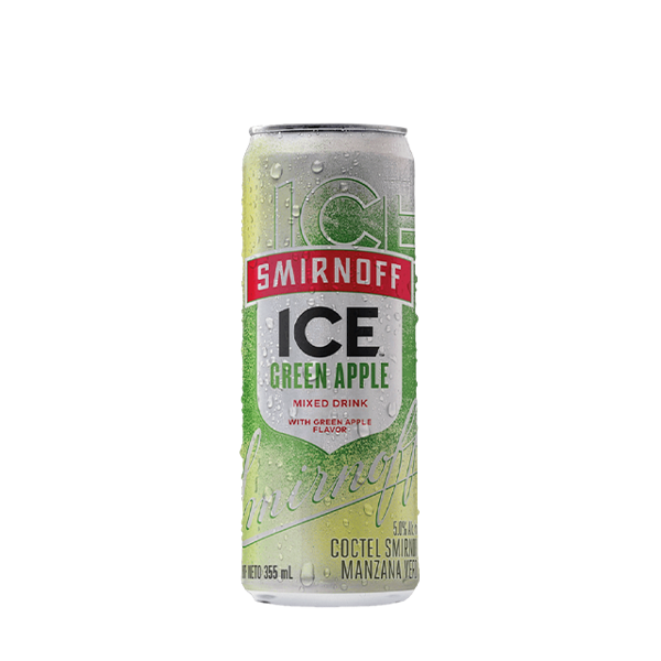 VODKA SMIRNOFF ICE GREEN APPLE 5° 355 CC