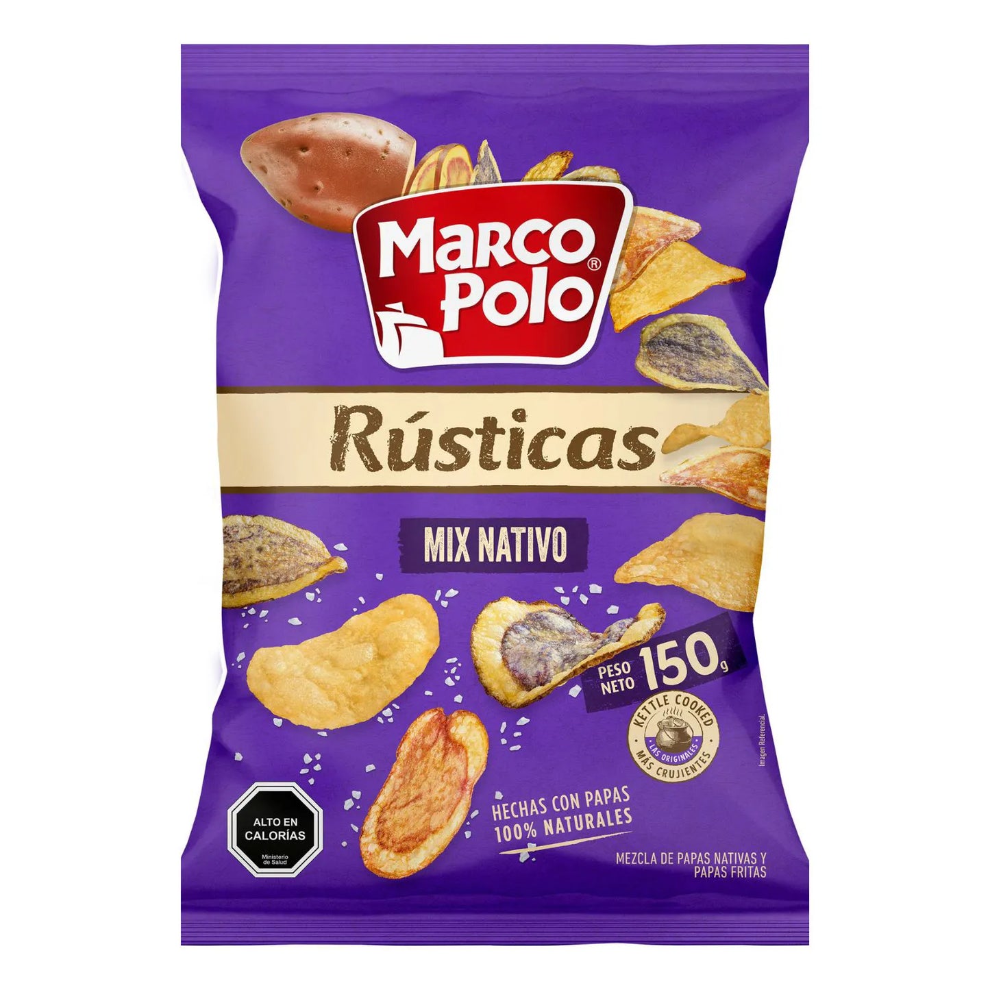 MARCO POLO PAPAS RUSTICAS MIX NATIVO 150 G