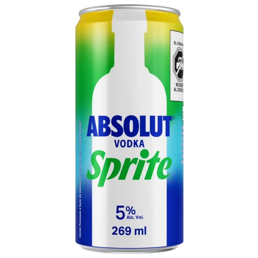 ABSOLUT VODKA SPRITE 5° LATA X06 269 CC