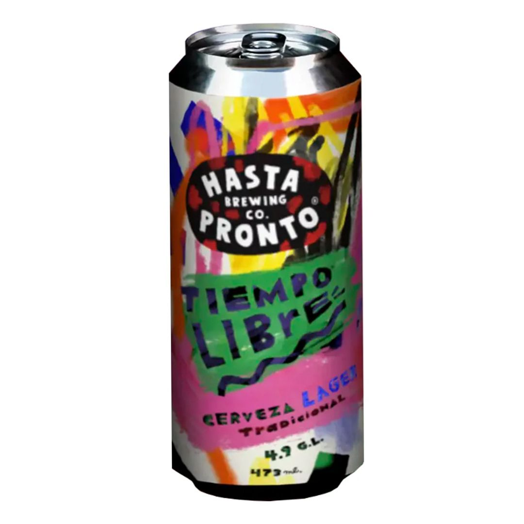 CERVEZA ARTESANAL HASTA PRONTO TIEMPO LIBRE 4,9° LAGER 473 CC