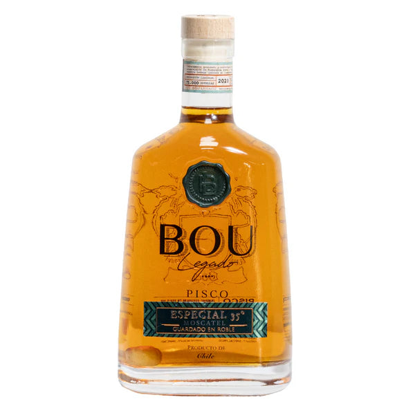 PISCO ESPECIAL BOU LEGADO MOSCATEL 35° 750 ML