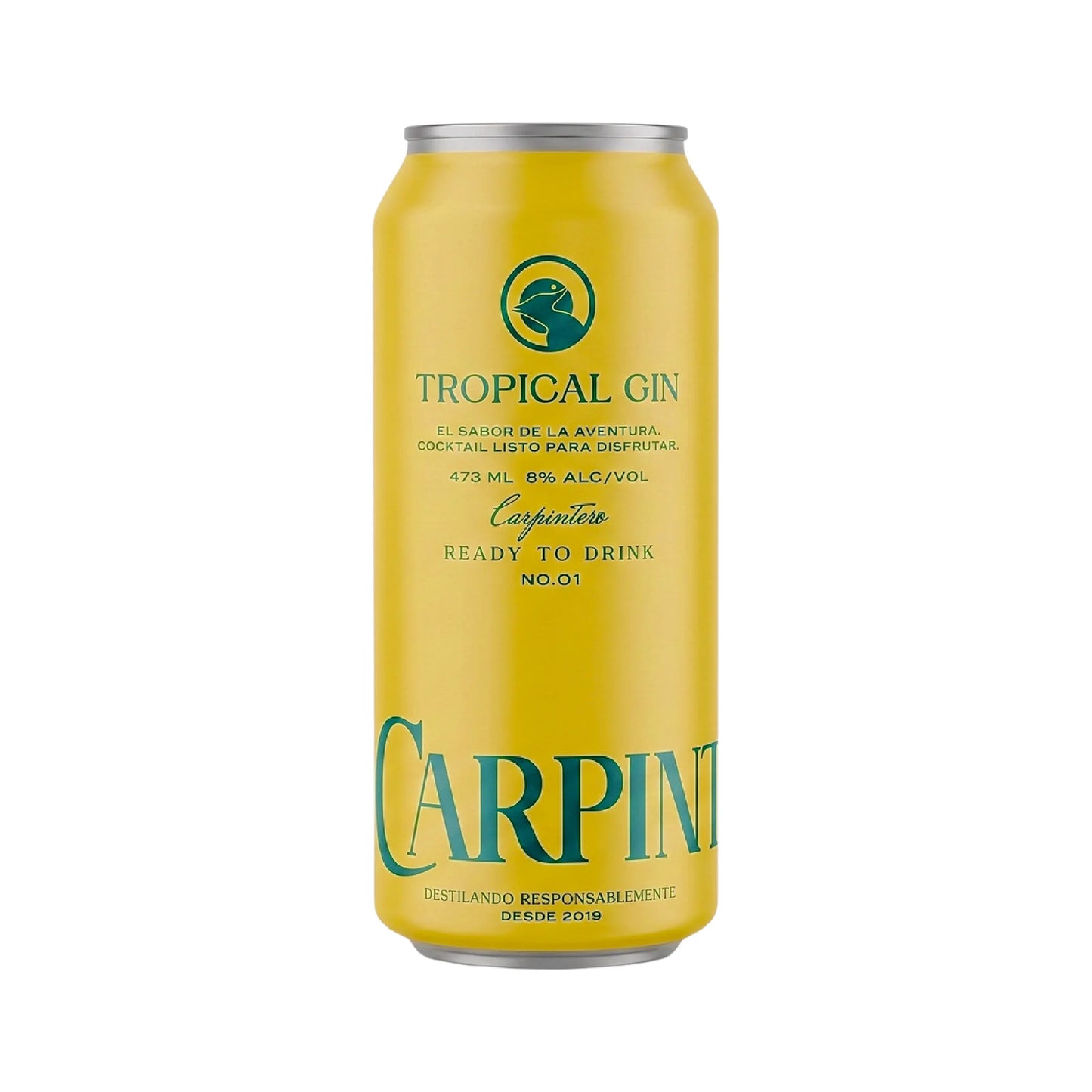 CARPINTERO LATA GIN TROPICAL GIN 473CC